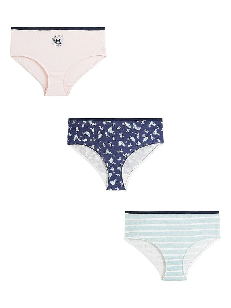 Lot de 3 culottes fille Rejane Multicolore