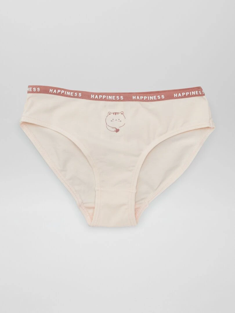 Lot de 4 culottes imprimées   Chat