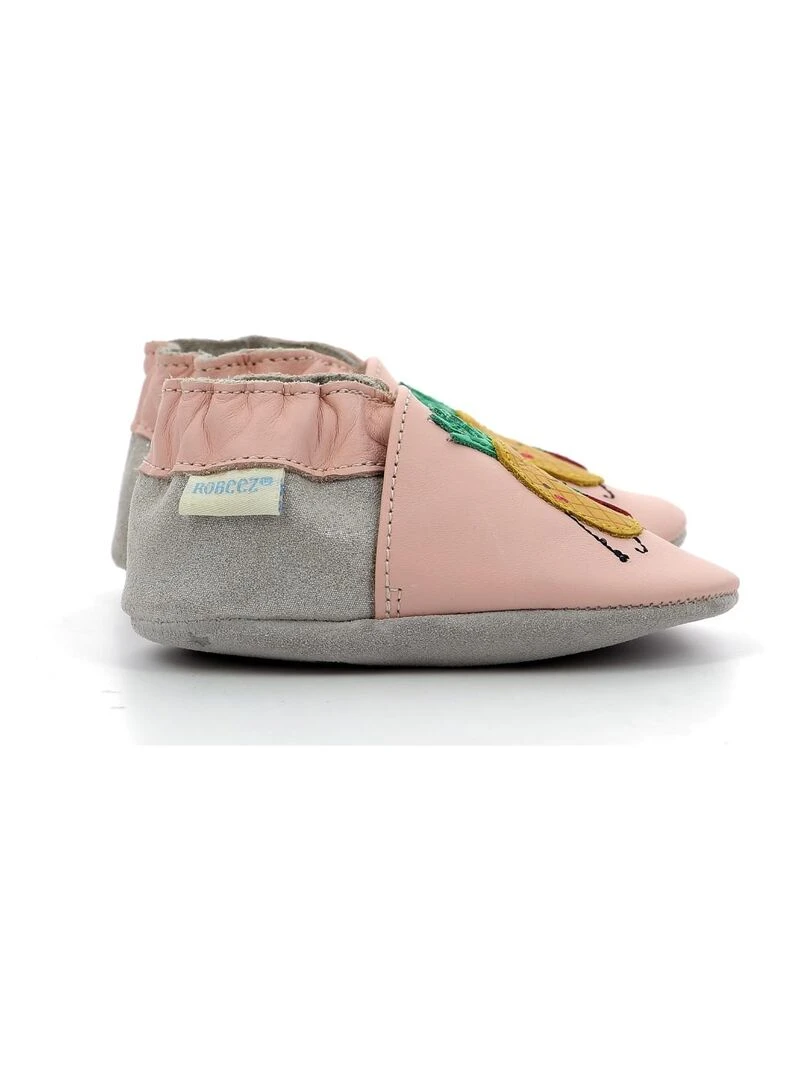 Chaussons Cuir Holidays Fruits Rose