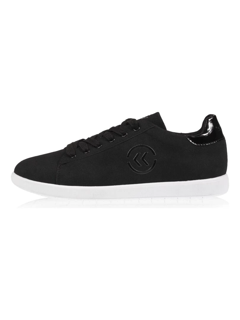 Baskets Confort Femme Effet Nubuck Noir   Noir