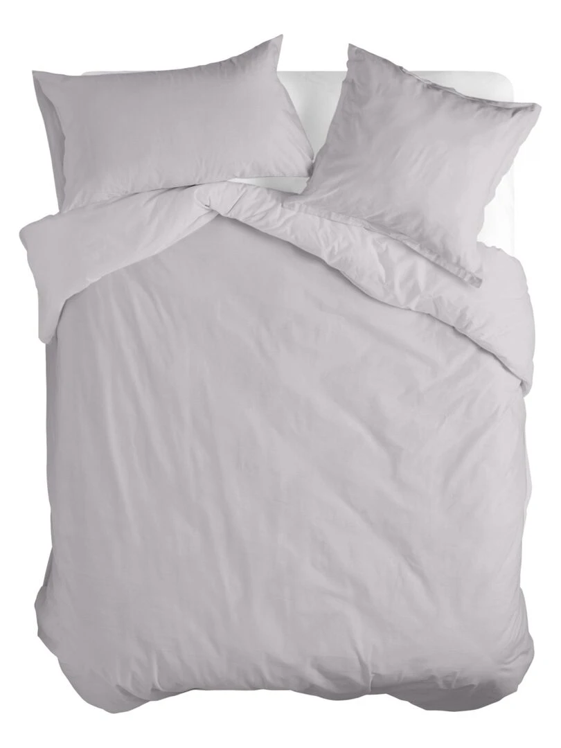 Housse de couette Basic "Happyfriday"   Gris