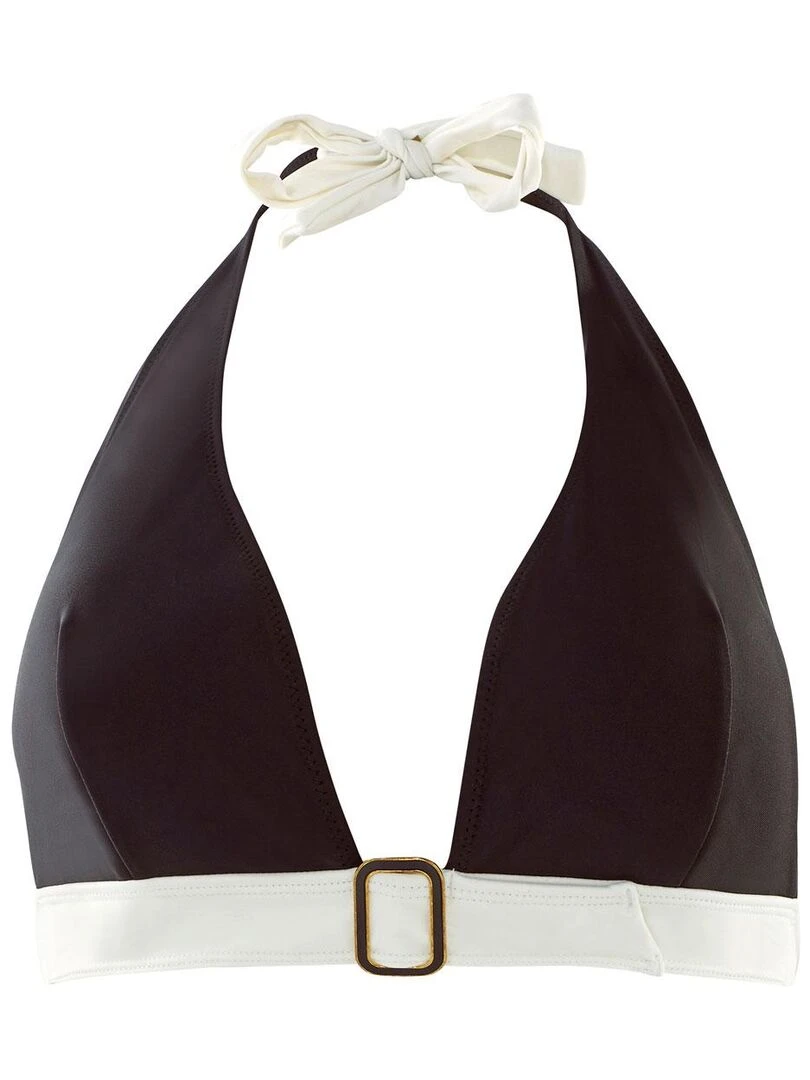 Haut de maillot triangle PLAGE Brigitte Bardot Bain Noir