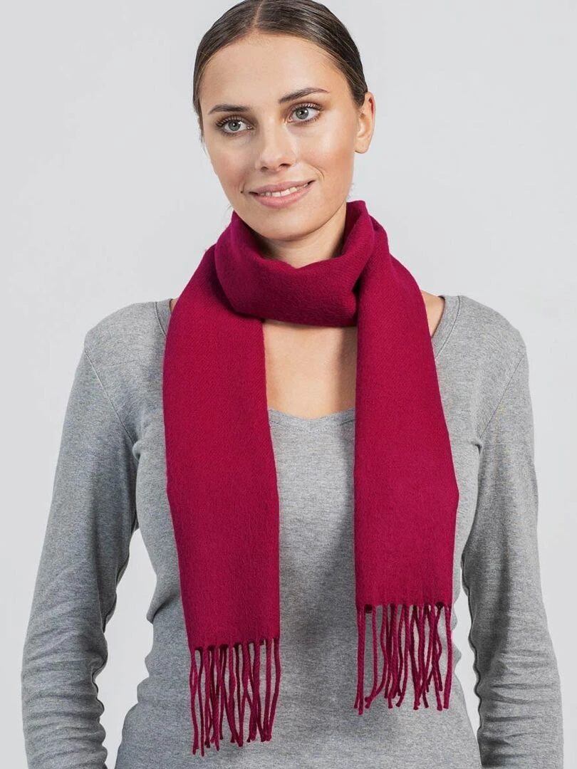 Echarpe Fely Fabriqué en France Rouge pourpre