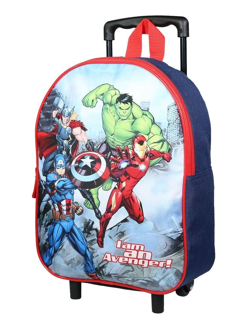 Sac à dos à roulettes 31 cm Marvel Avengers Rouge et Bleu Bagtrotter Multicolore