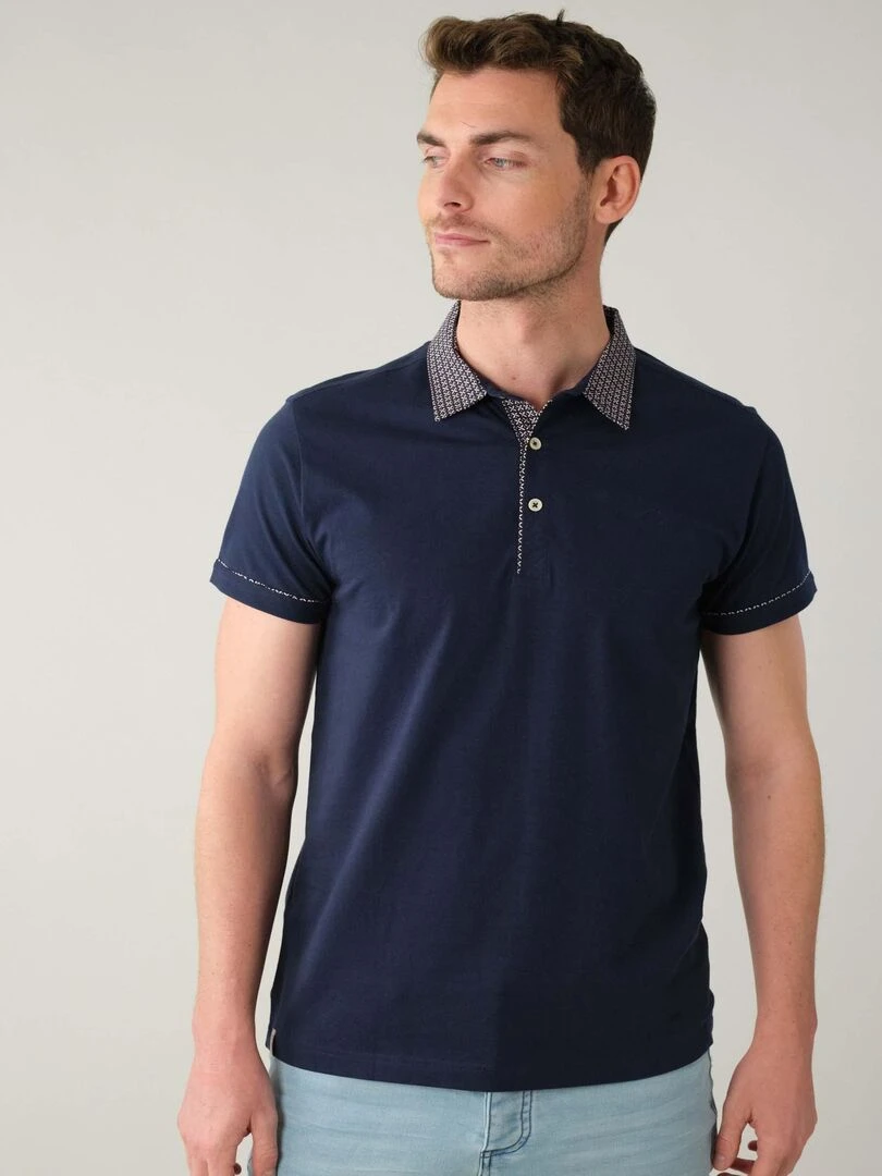 Polo à manches courtes pour homme 'Deeluxe' Bleu marine