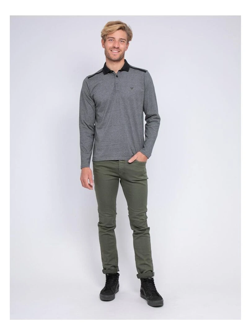 Polo manches longues PAFOMIX   Noir