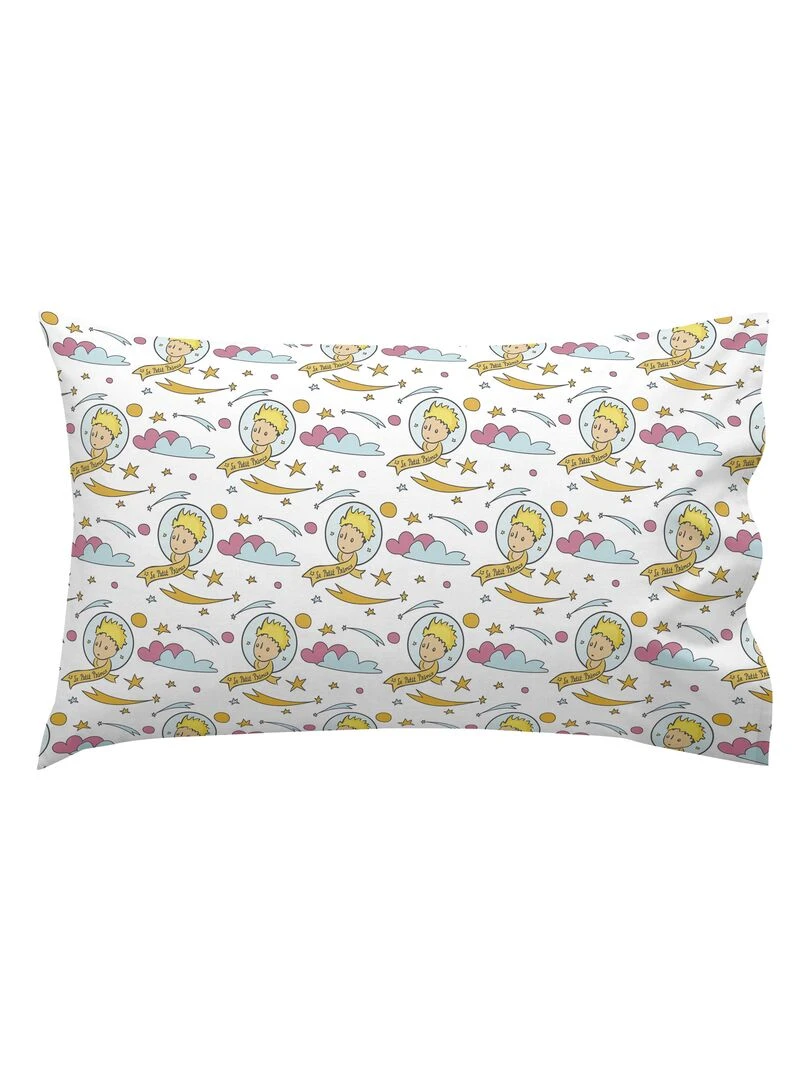 Parure housse de couette 2 pièces Ses amis Berceau "Happyfriday"   Blanc Jaune