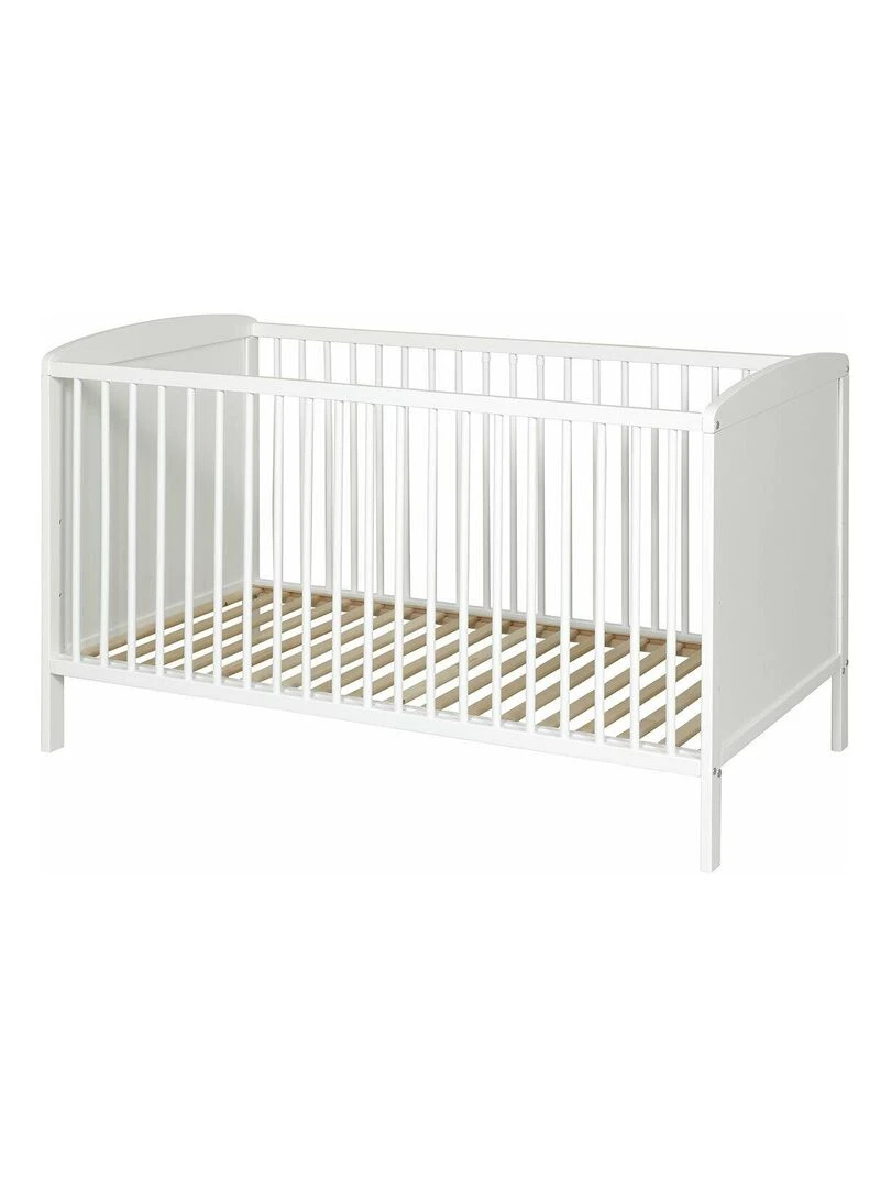 Lit bébé à barreaux Flocon AKITEN RETAIL Blanc