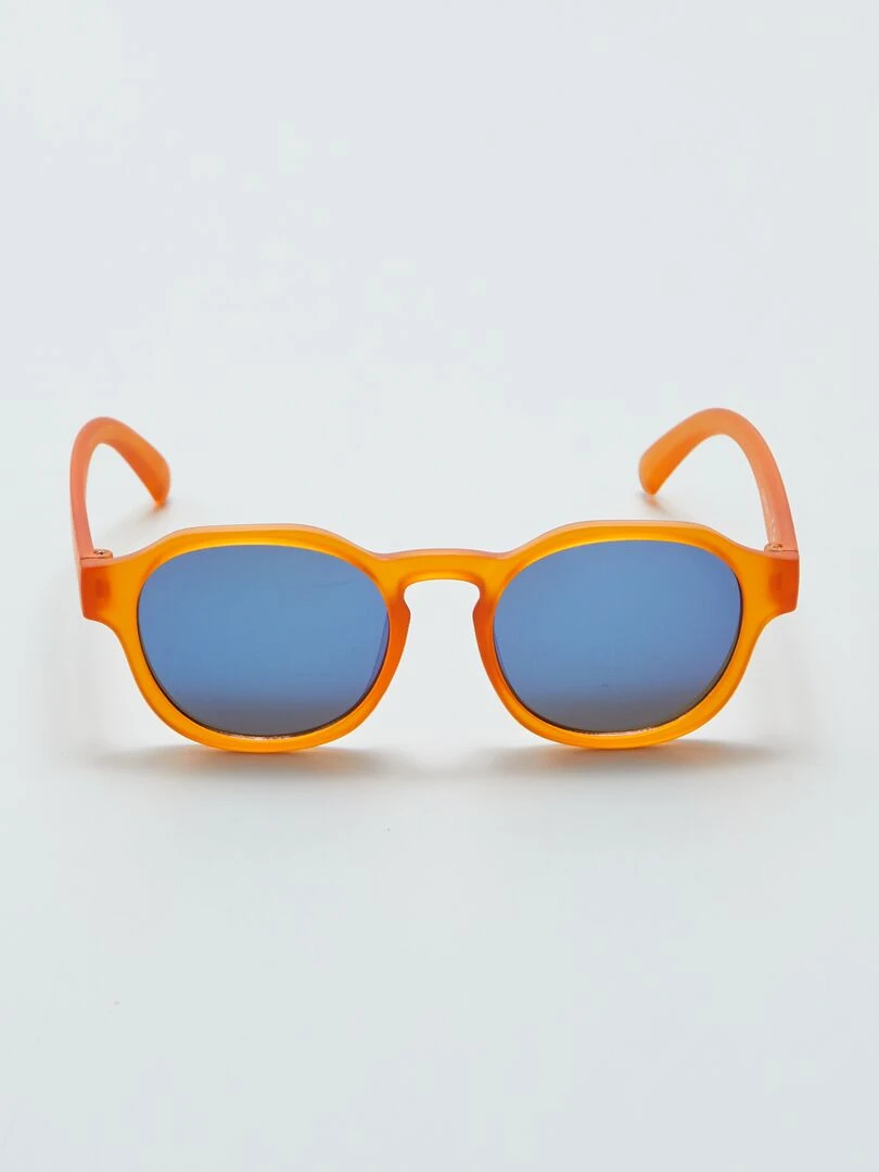 Lunettes de soleil translucide Orange