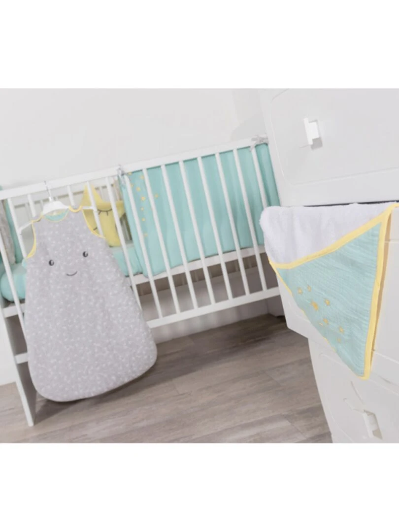 Cape de bain + gant Demi Lune (75 x 75 cm)   Vert d'eau