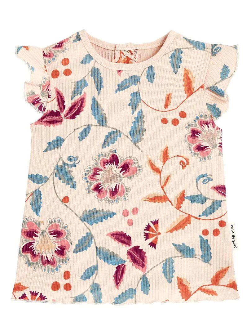 T shirt fille Jodhpur Ecru