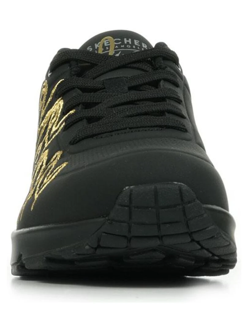 Baskets Skechers Uno Golden Heart   Noir Doré