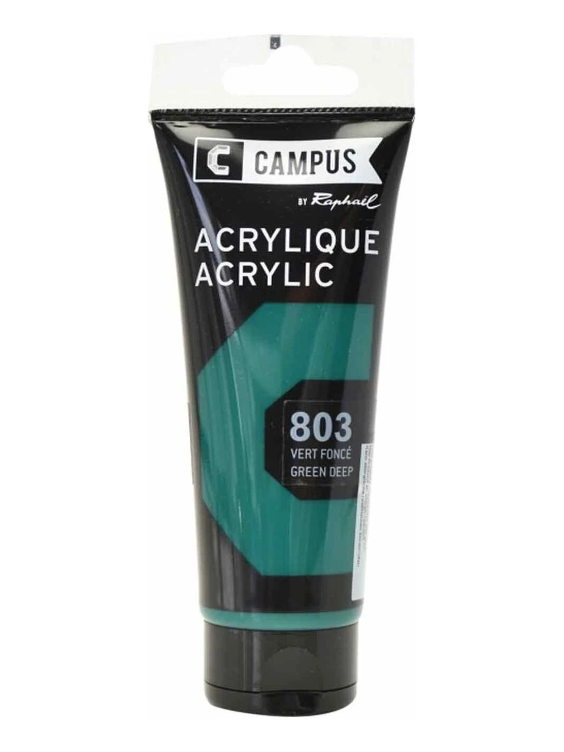 Peinture acrylique 100 ml Vert foncé n°803 N/A