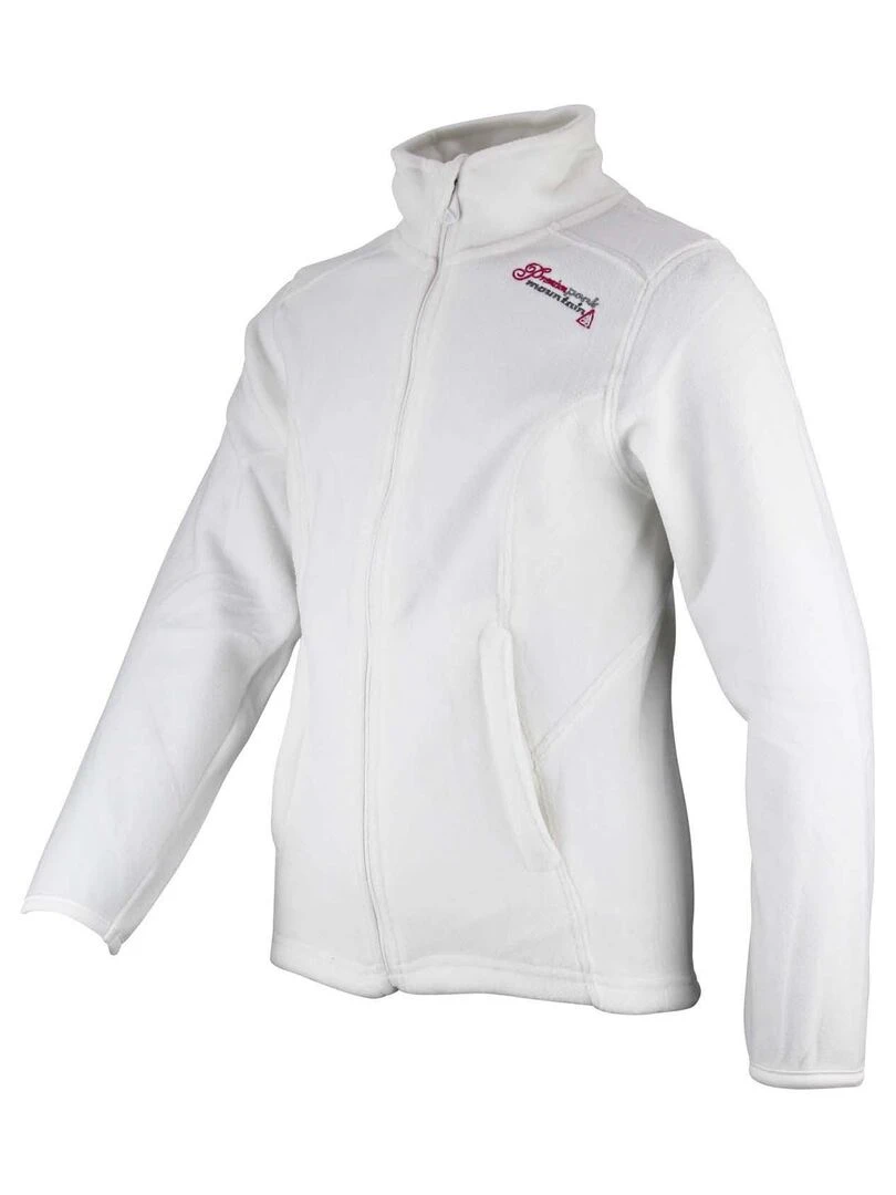 Blouson polaire fille GADARA   PEAK MOUNTAIN   Blanc