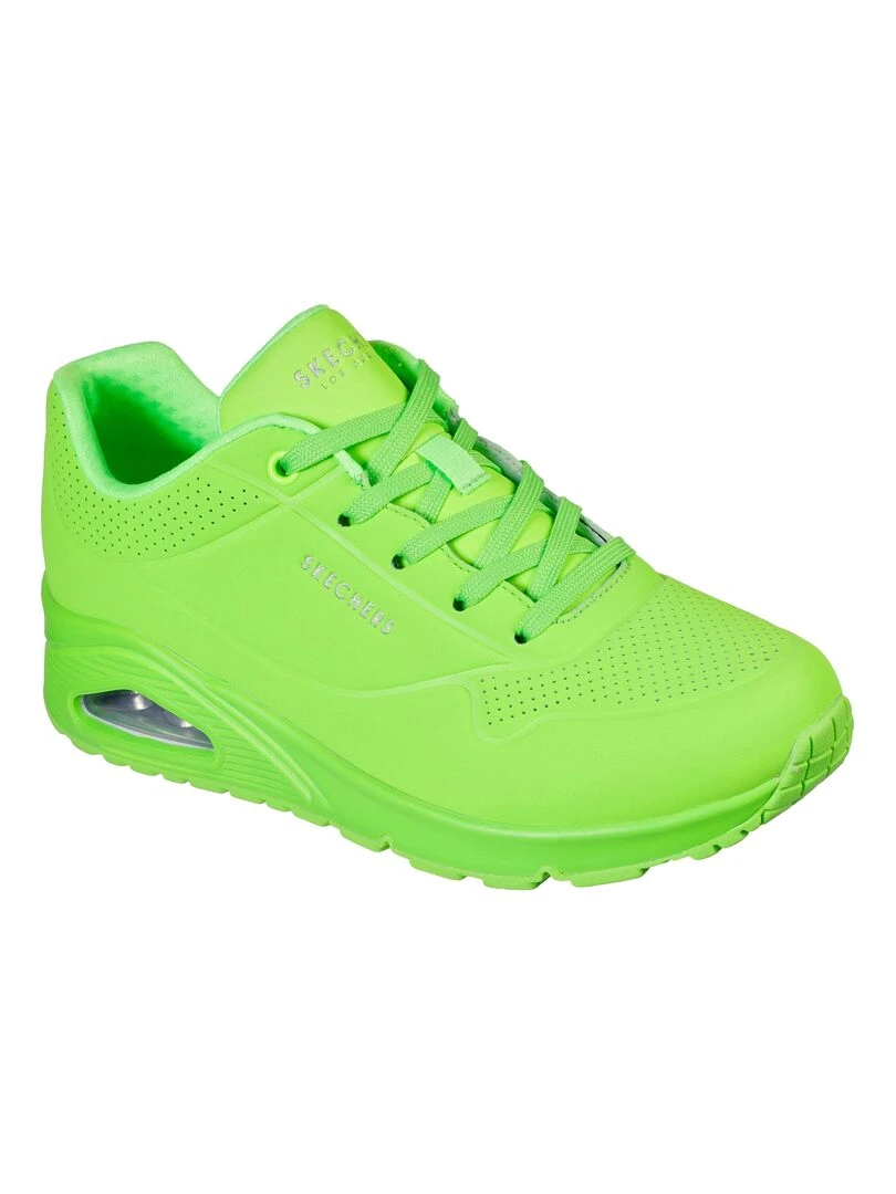 Basket Skechers Night Shades   Noir Vert clair