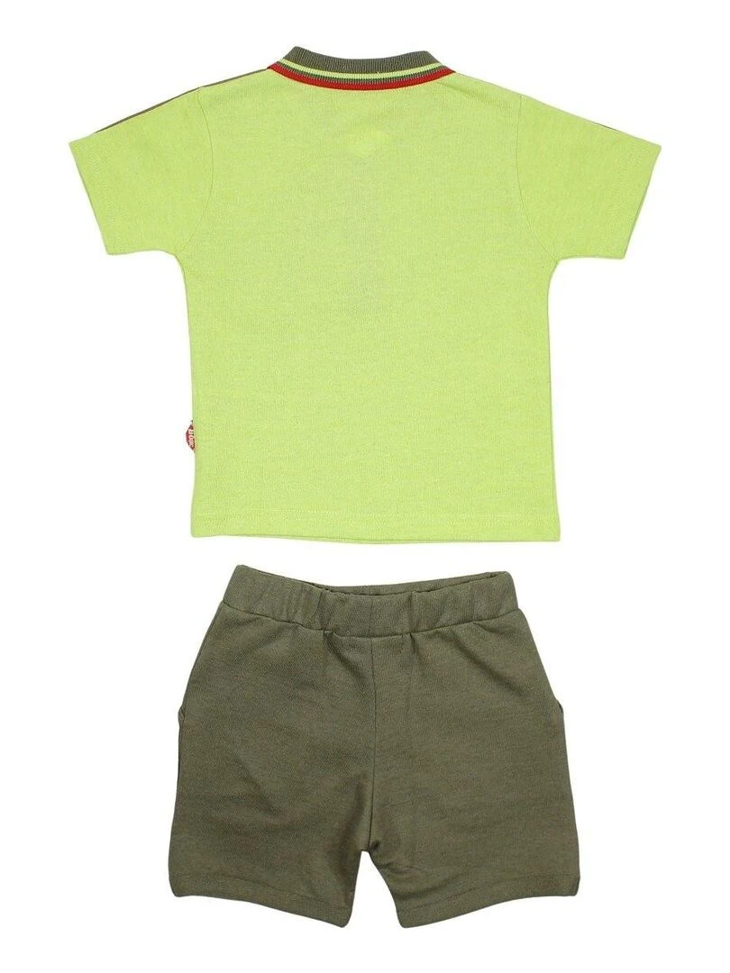 Lee Cooper   Ensemble ​​T shirt short bébé garçon Imprimé Lee Cooper   Vert