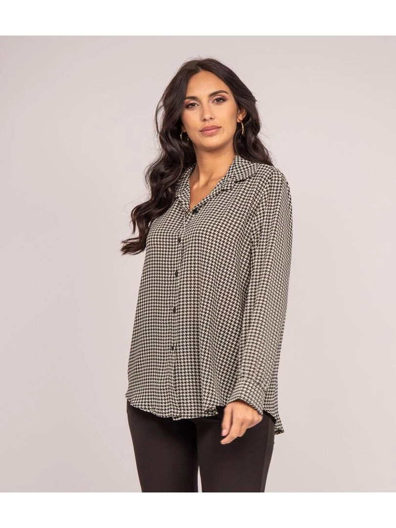 Chemise motifs ORIS Noir