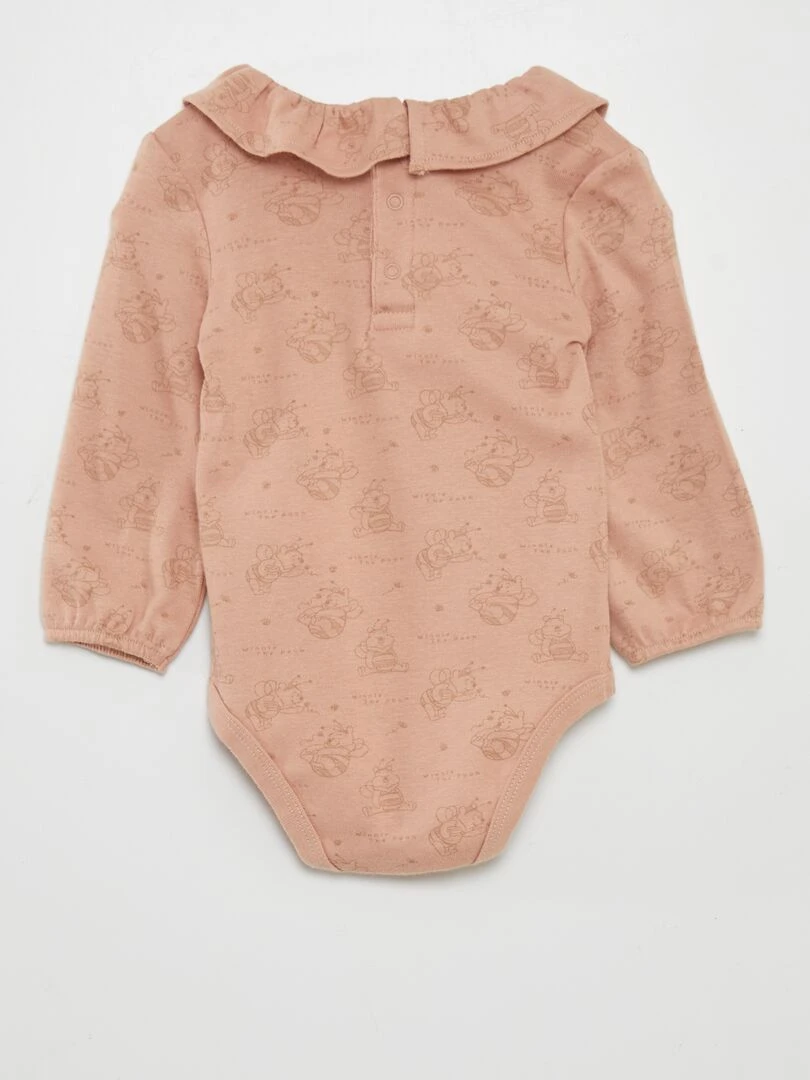 Ensemble 3 pièces body + legging + bavoir   Rose