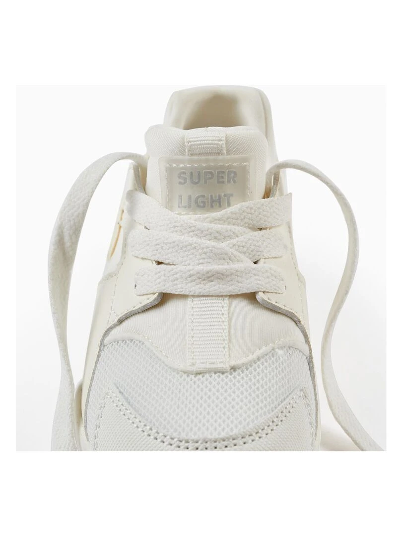 Baskets en cuir synthétique jaipur 'Zippy'   Blanc
