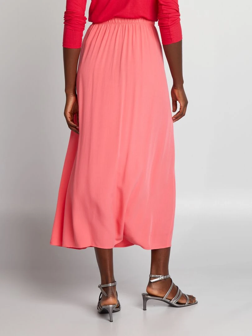 Jupe longue et droite   Rose