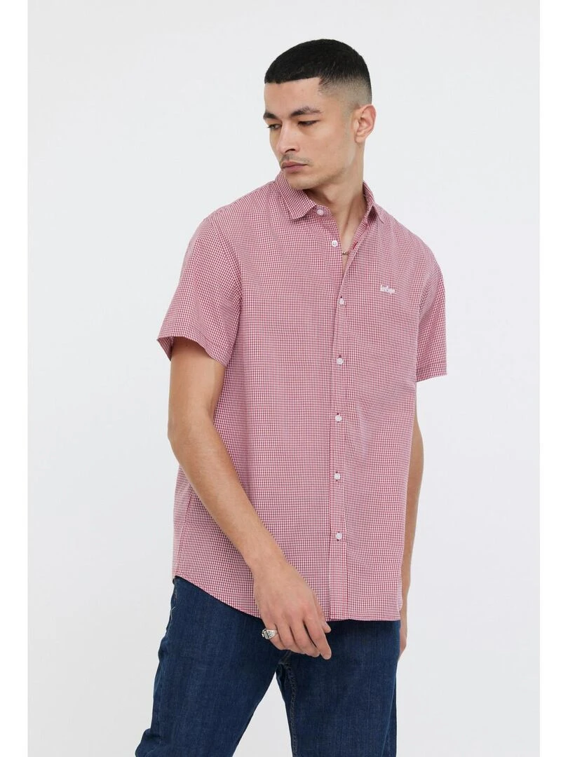 Lee Cooper Chemise manches courtes coton comfort DIRAZ MC Rouge