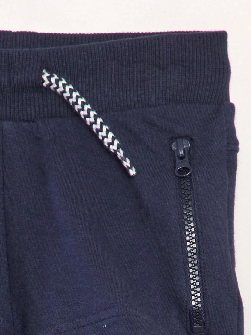 Short à poches zippées   Bleu