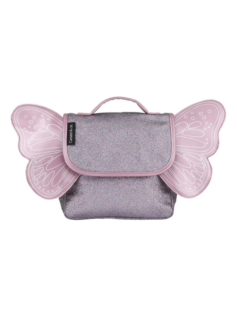 Cartable maternelle pailleté Papillon violet Violet