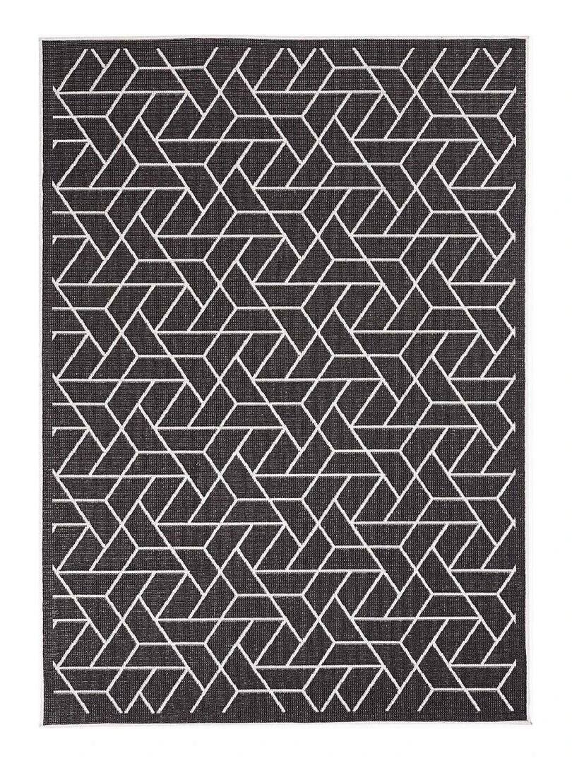Tapis exterieur EX1 BRI REVERSIBLE OEKO TEX® Noir