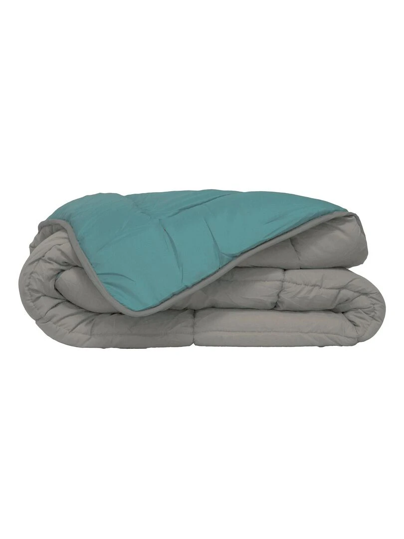 Couette d'été en microfibre bicolore Bleu