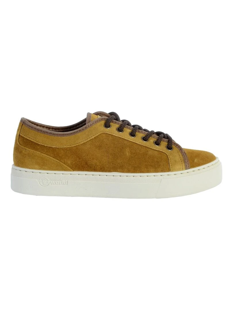 Basket Natural World NW On Suede Doré/or