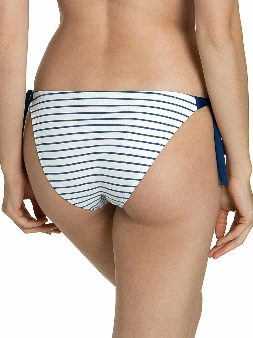 Bas maillot slip de bain à nouettes Puerto Rico Bleu marine
