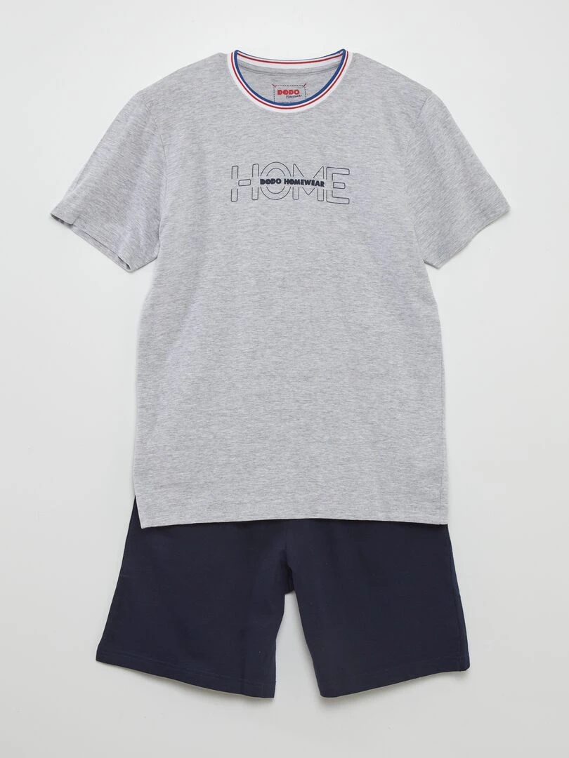 Pyjama d'ensemble 'Dodo' 2 pièces Gris