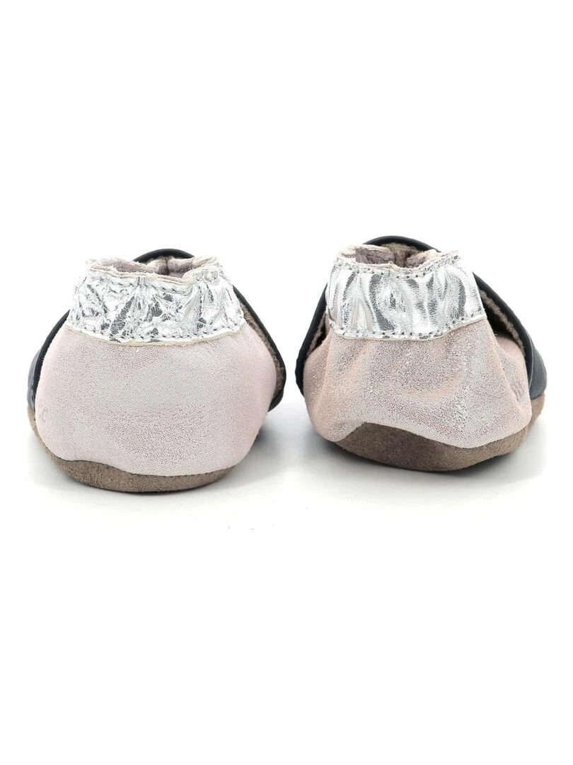 Chaussons Cuir Dancing Mouse   Bleu marine