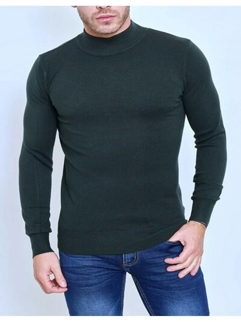 Pull manches longues Kebello Kaki