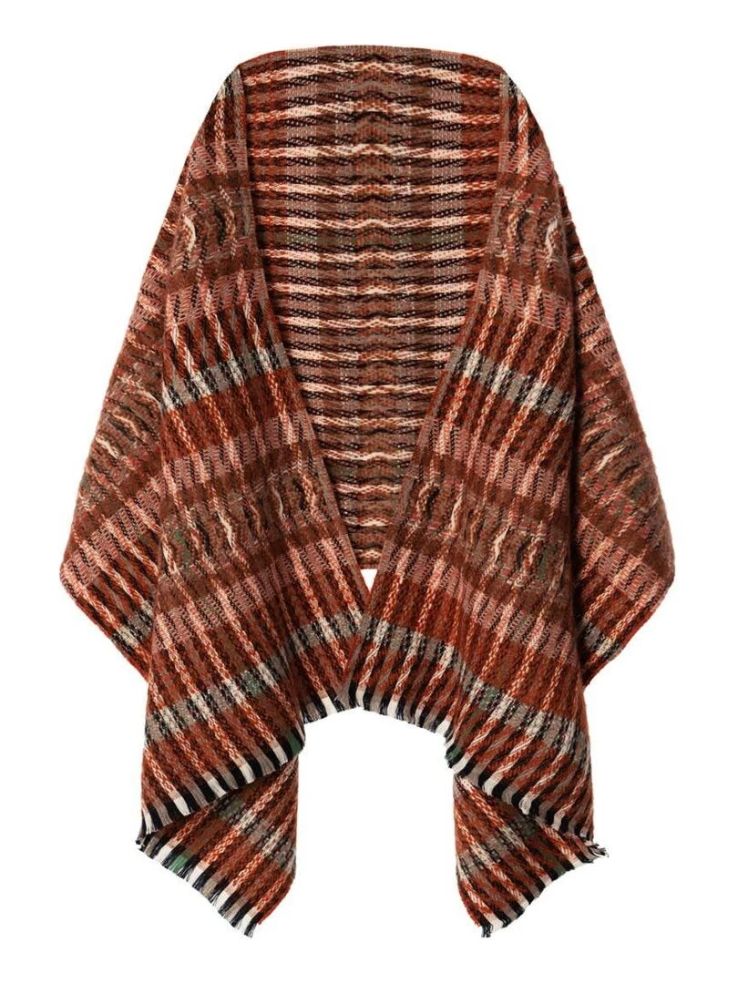 Châle Bolivar Fabriqué en France Marron