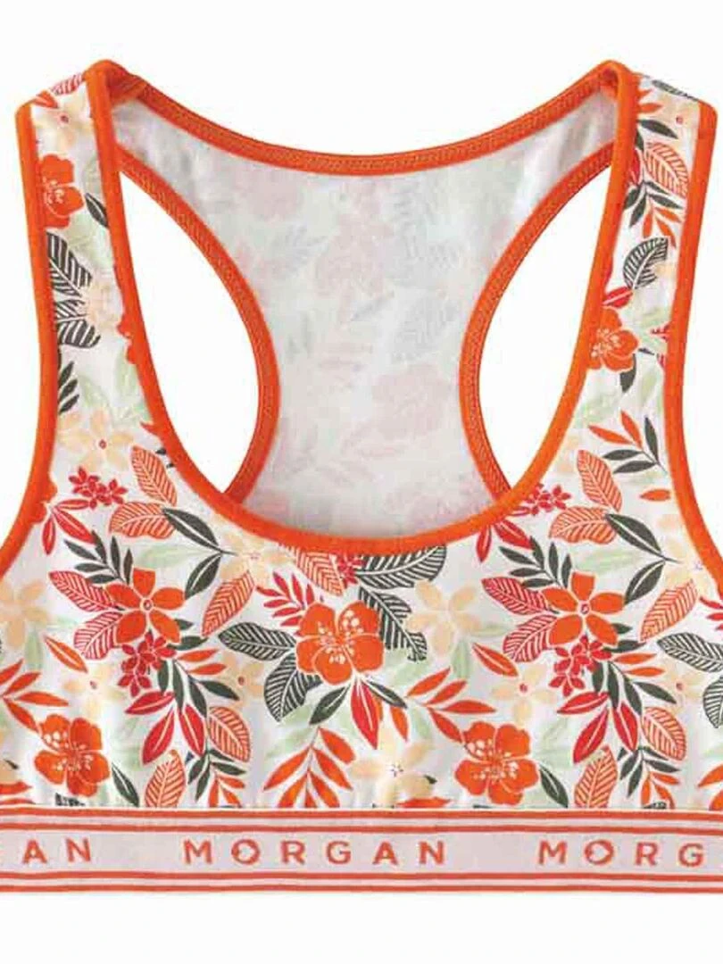 Brassière INES Morgan Blanc Orange