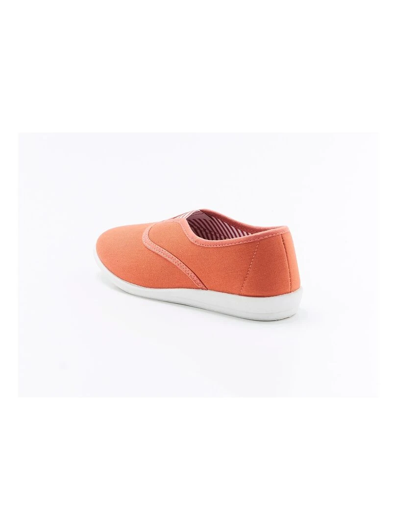 Ballerines d'intérieur en toile   Damart   Abricot