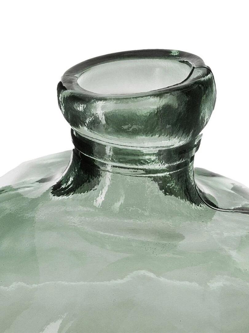 Vase rond verre recyclé Uly vert D33 Vert