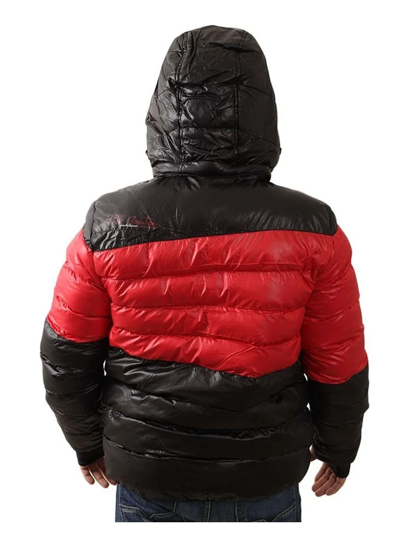 Doudoune de ski homme CAPTIN PEAK MOUNTAIN Noir Rouge