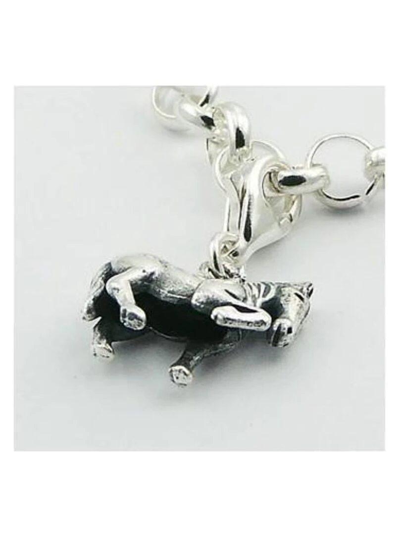 Pendentif charm en argent forme de cheval Bijoucolor Argent