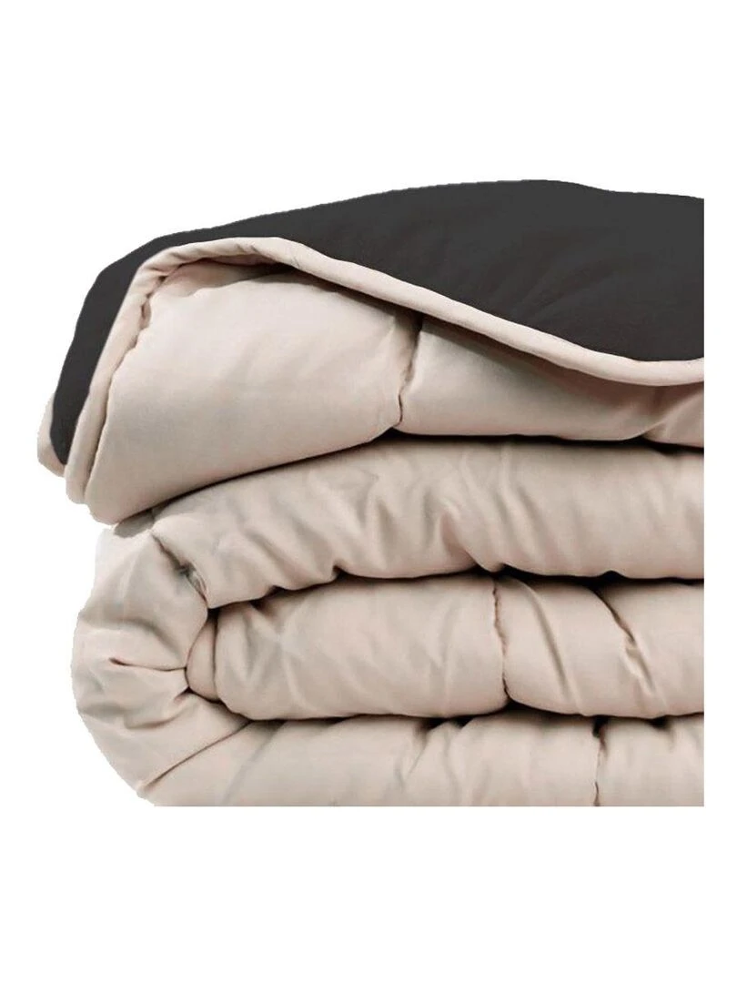Couette bi matière très chaude 220x240 cm Today dune fusain Beige