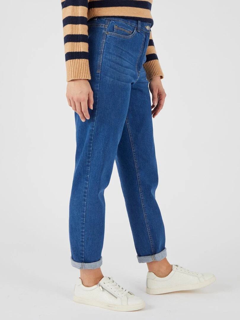 Jean coupe Mom   Damart   Bleu