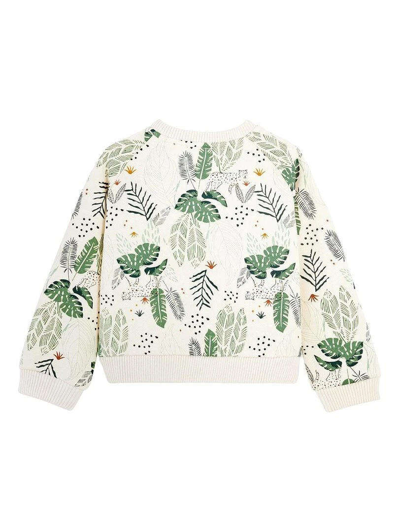 Sweat shirt en molleton garçon Taiga Ecru