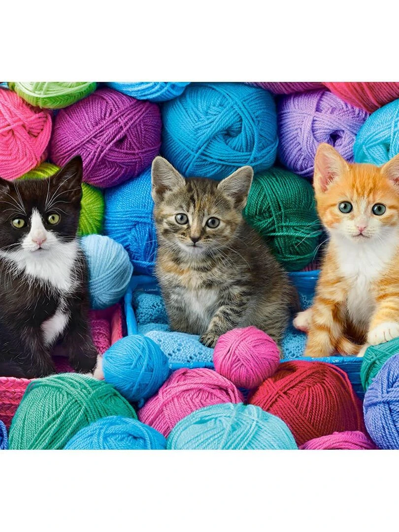 Puzzle 300 pièces : Chatons dans le magasin de laine N/A