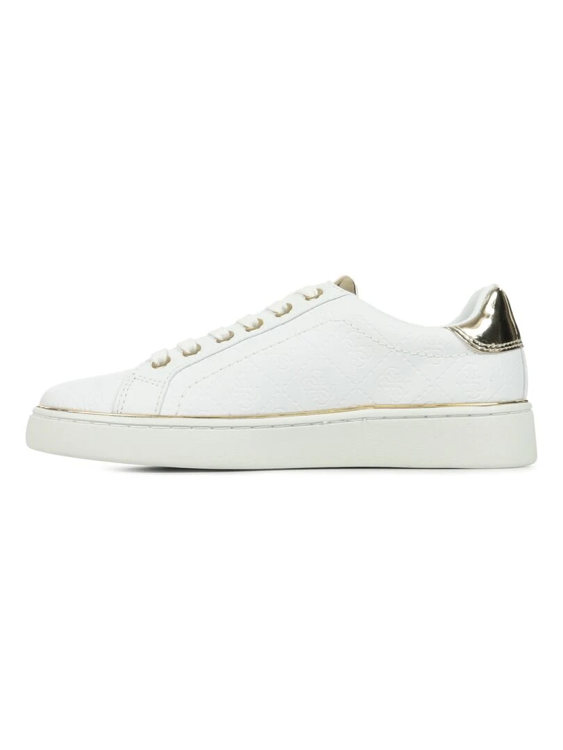 Baskets Guess Beckie   Blanc Doré