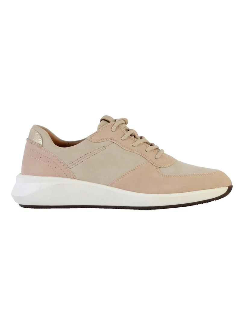 Basket cuir Clarks Un Rio Sprint Beige