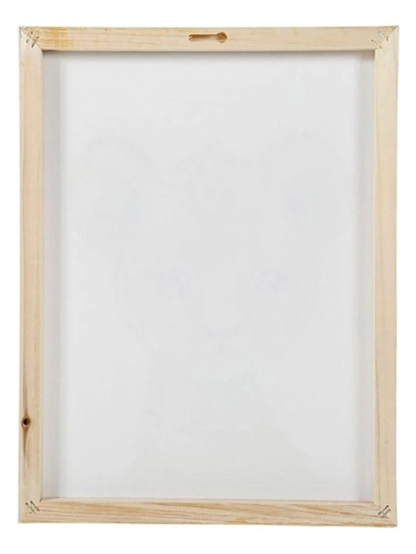 Lot de 4 tableaux toile Mini animals 30x40 cm Blanc