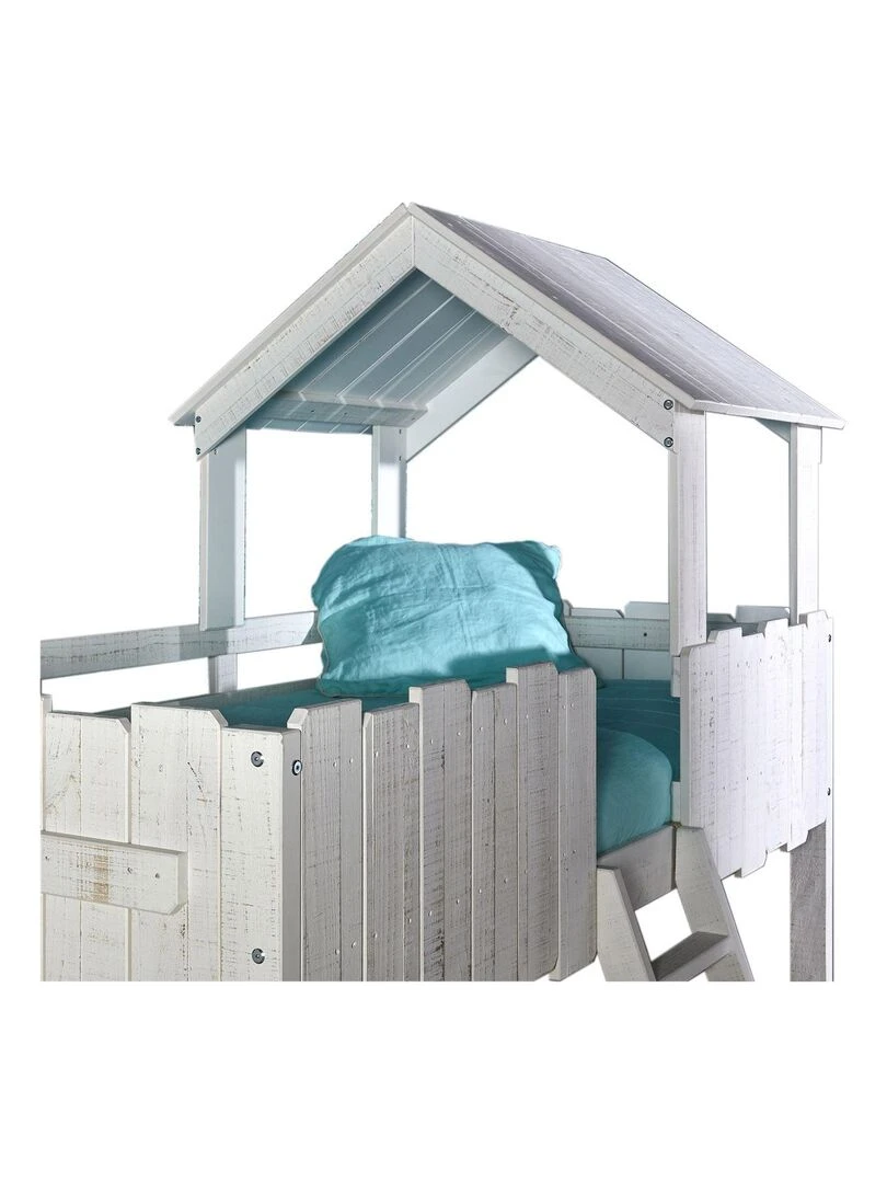 Lit cabane Donnie AKITEN RETAIL Blanc Blanc