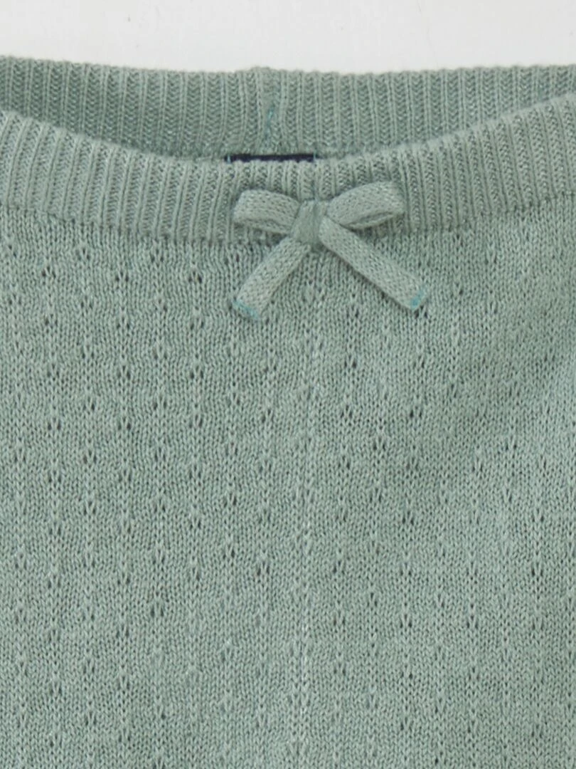 Ensemble legging en tricot + chaussettes   Vert