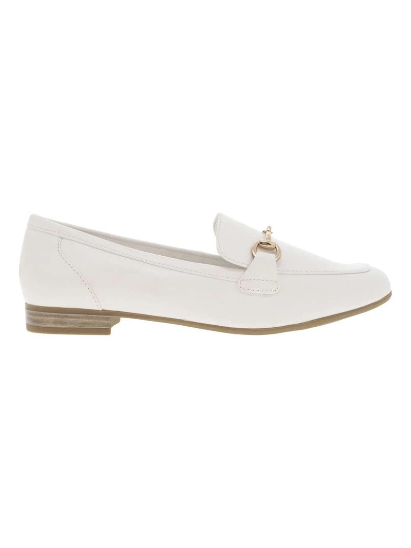 MARCO TOZZI Mocassins talon plat Blanc